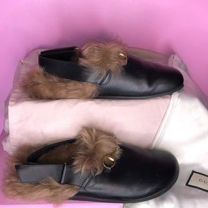 Gucci Men Fur Loafers